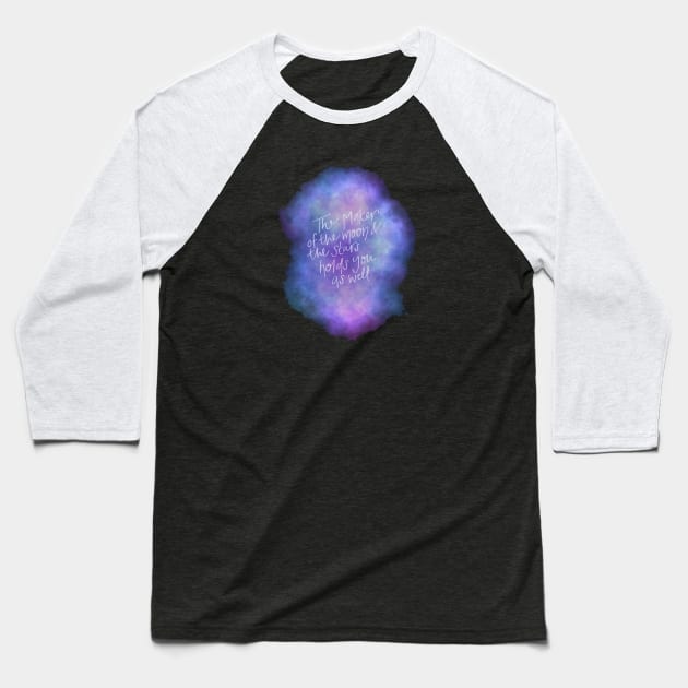 Maker of the Moon Baseball T-Shirt by heyvictyhey